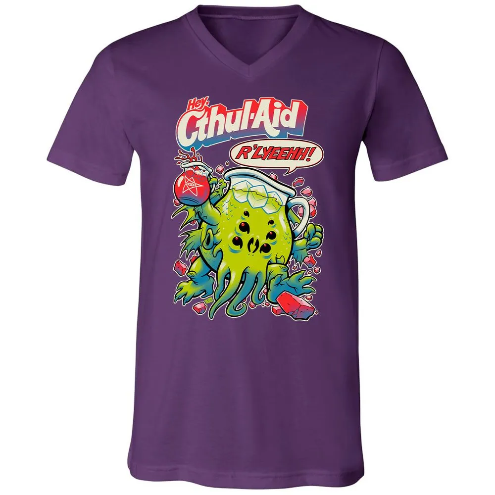 Unisex V-Neck T-Shirt - DKPARPGC - Team Purple - 9