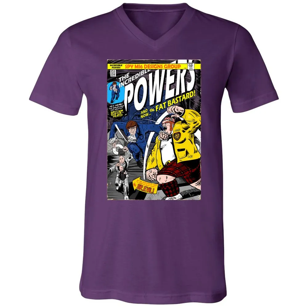 Unisex V-Neck T-Shirt - G4E3GB6M - Team Purple - 9