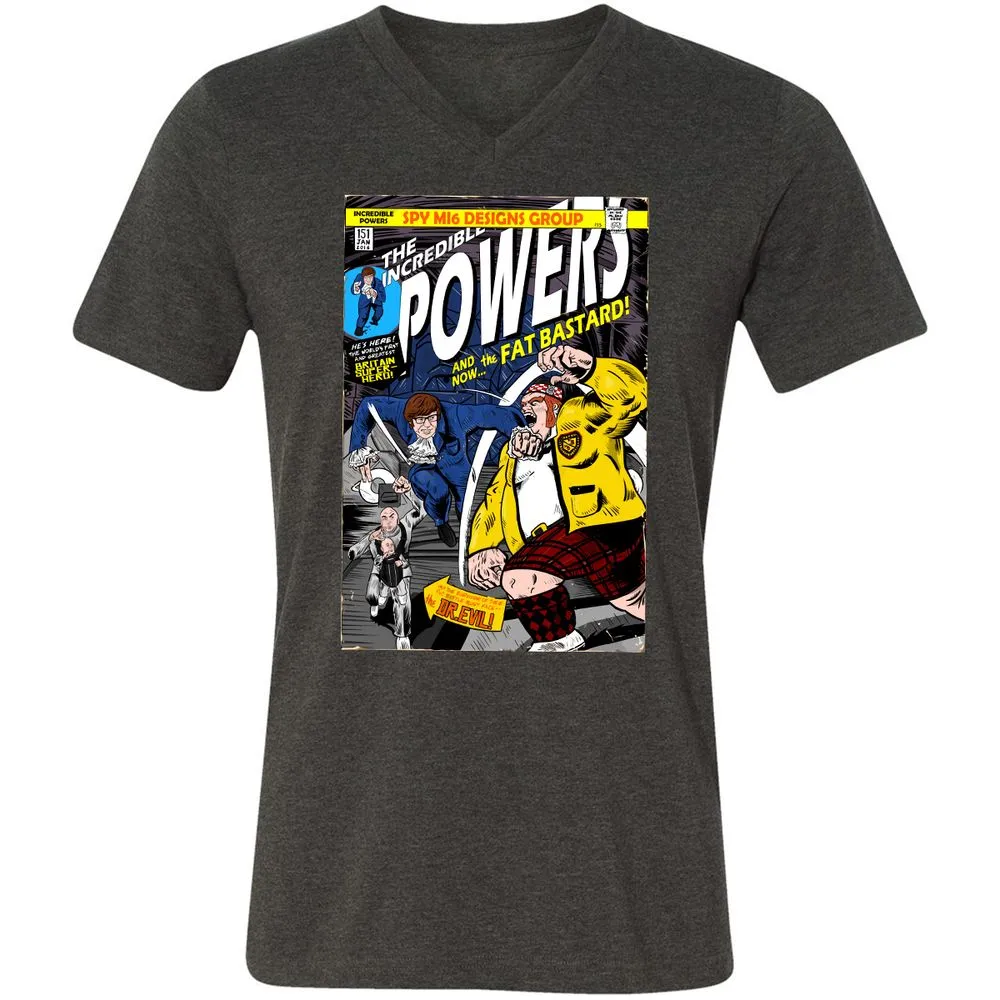 Unisex V-Neck T-Shirt - G4E3GB6M - Dark Grey Heather - 8