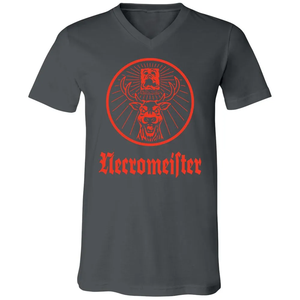 Unisex V-Neck T-Shirt - TVZFM4XH - Asphalt - 12