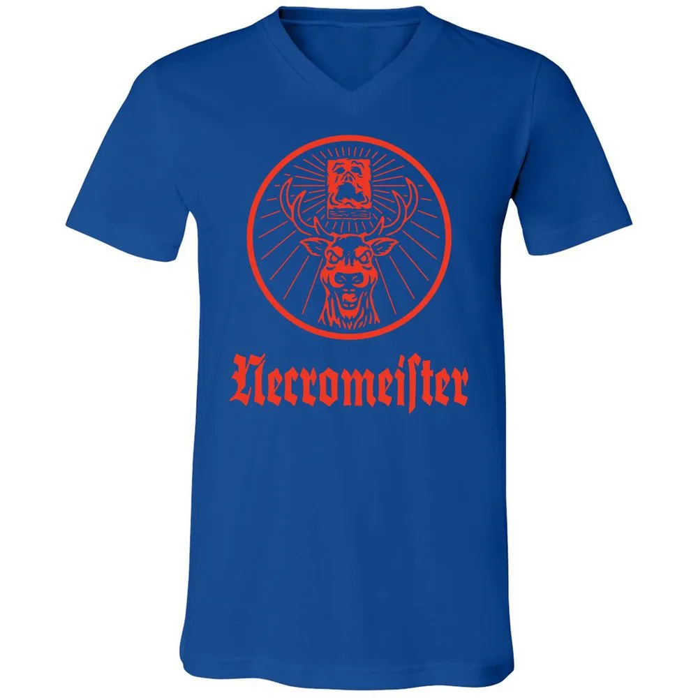 Unisex V-Neck T-Shirt - TVZFM4XH - True Royal - 4