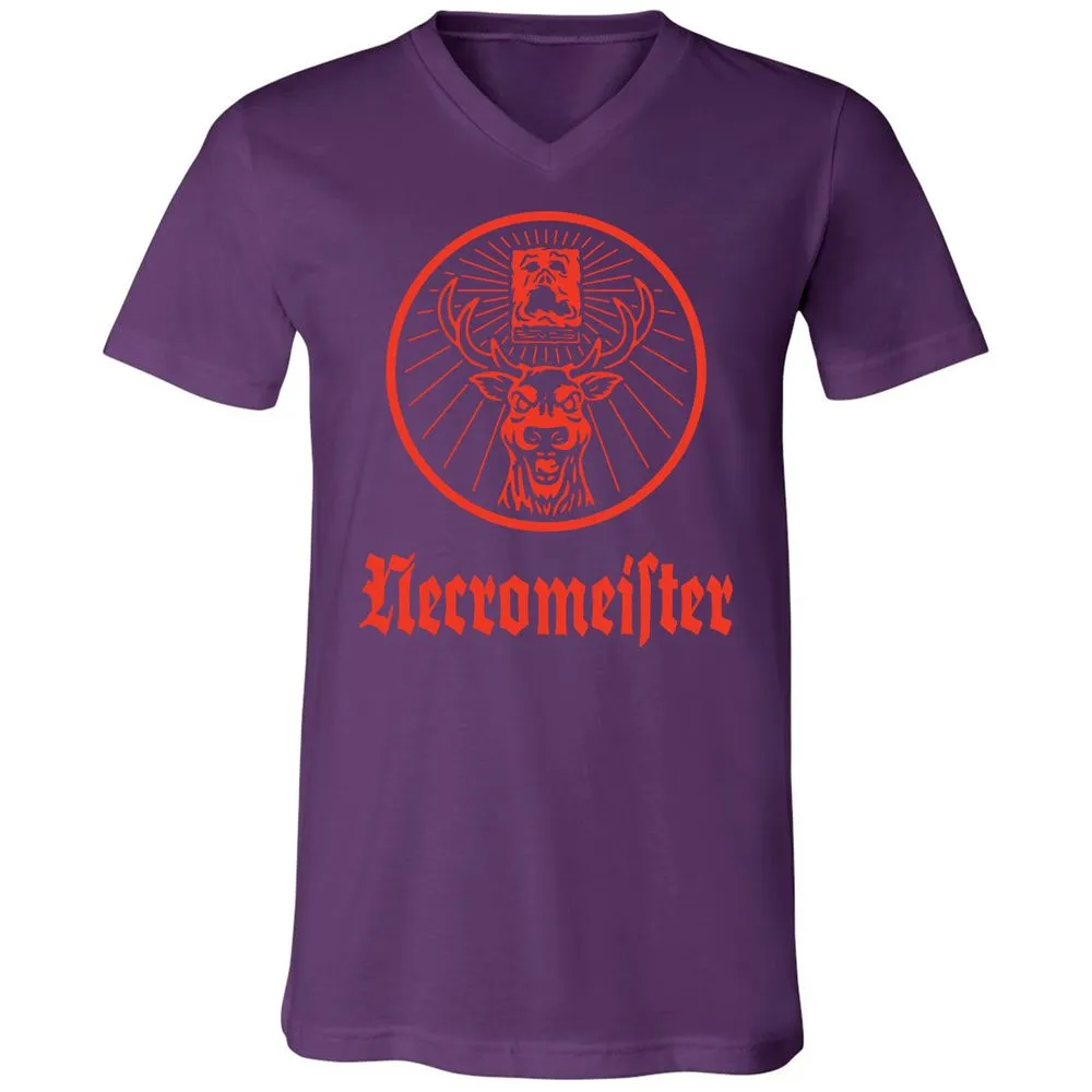 Unisex V-Neck T-Shirt - TVZFM4XH - Team Purple - 9
