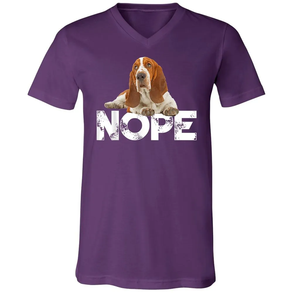Unisex V-Neck T-Shirt - HERJXGF6 - Team Purple - 9