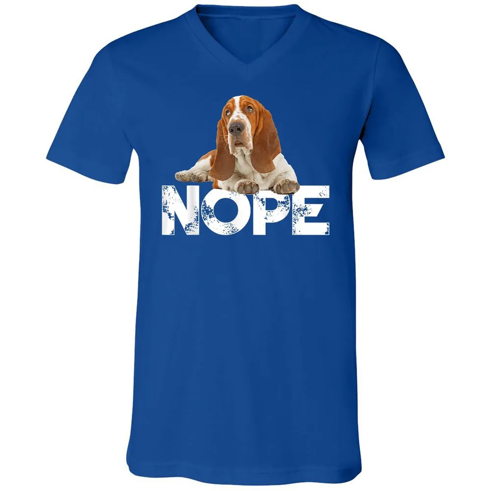 Unisex V-Neck T-Shirt - HERJXGF6 - True Royal - 4