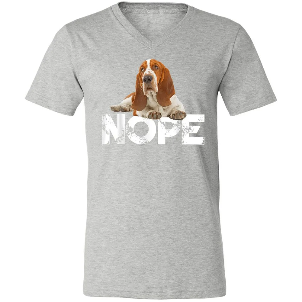 Unisex V-Neck T-Shirt - HERJXGF6 - Athletic Heather - 7