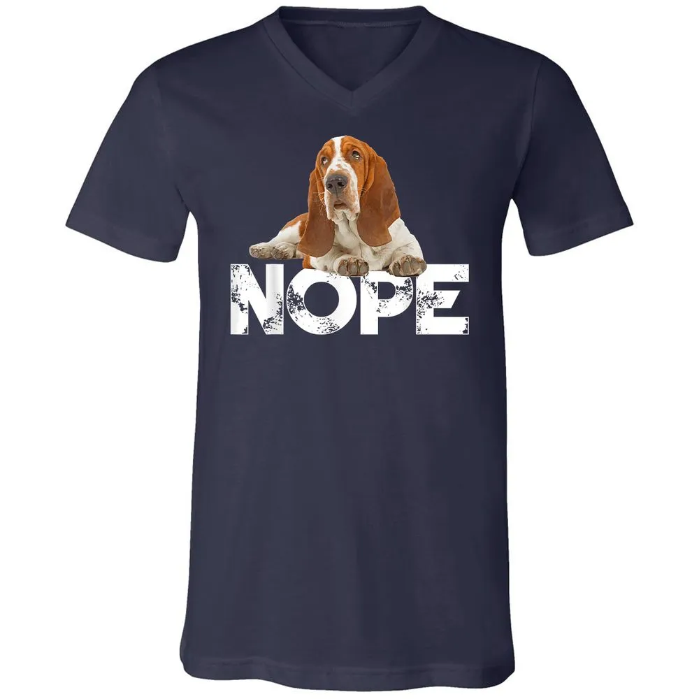 Unisex V-Neck T-Shirt - HERJXGF6 - Navy - 2