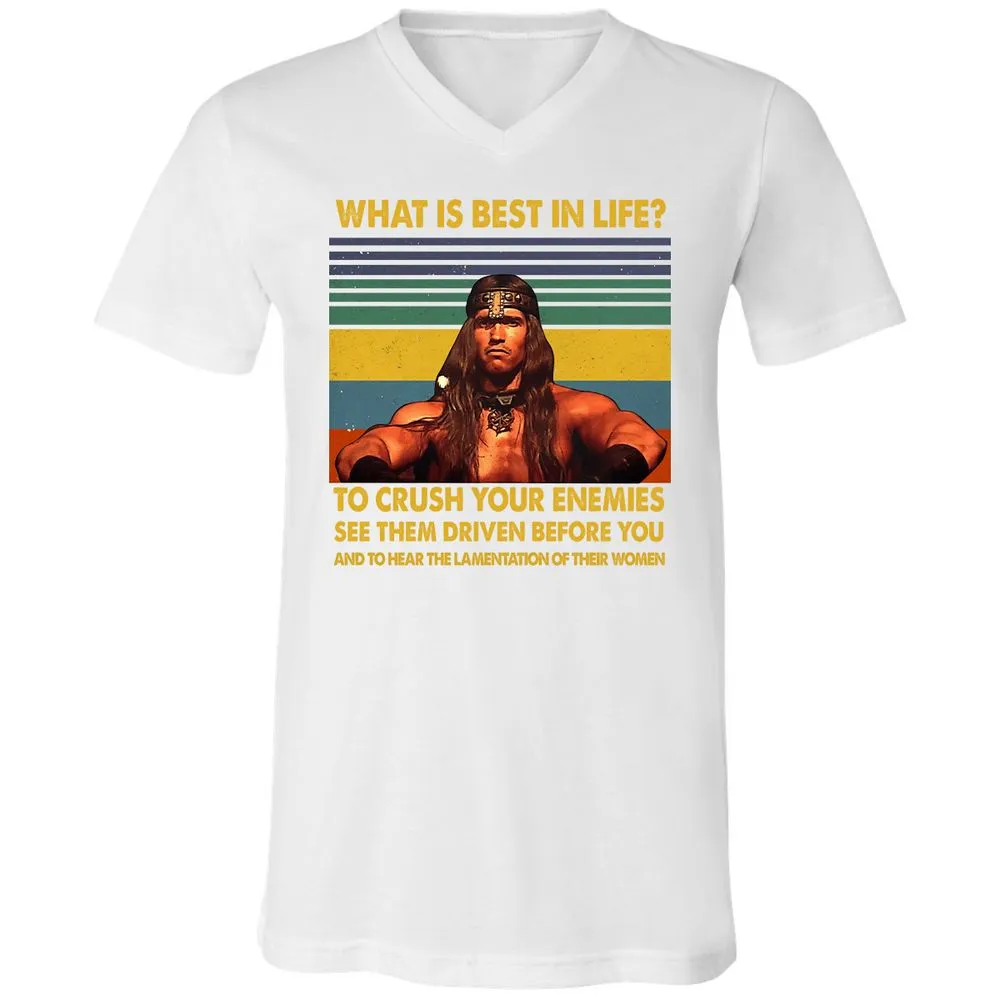 Unisex V-Neck T-Shirt - Y9H9SUUC - White - 5