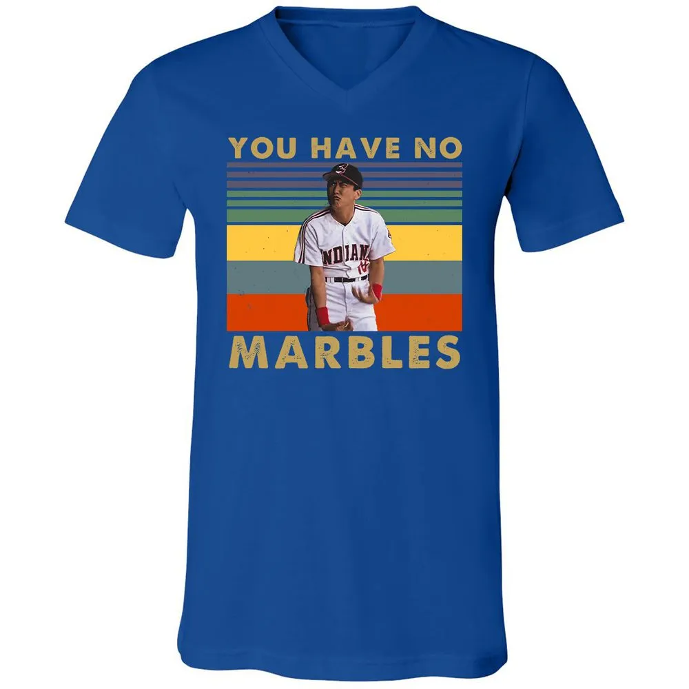 Unisex V-Neck T-Shirt - T4UJA8MQ - True Royal - 4
