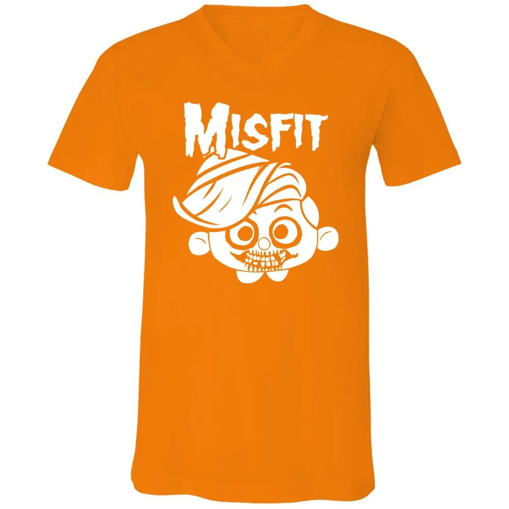 Unisex V-Neck T-Shirt - C7N4TVS4 - Orange - 11