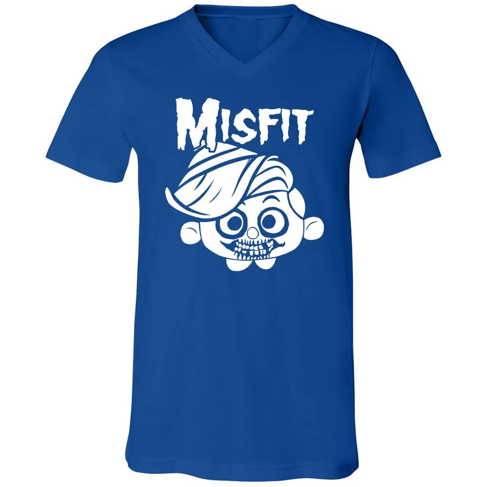 Unisex V-Neck T-Shirt - C7N4TVS4 - True Royal - 4