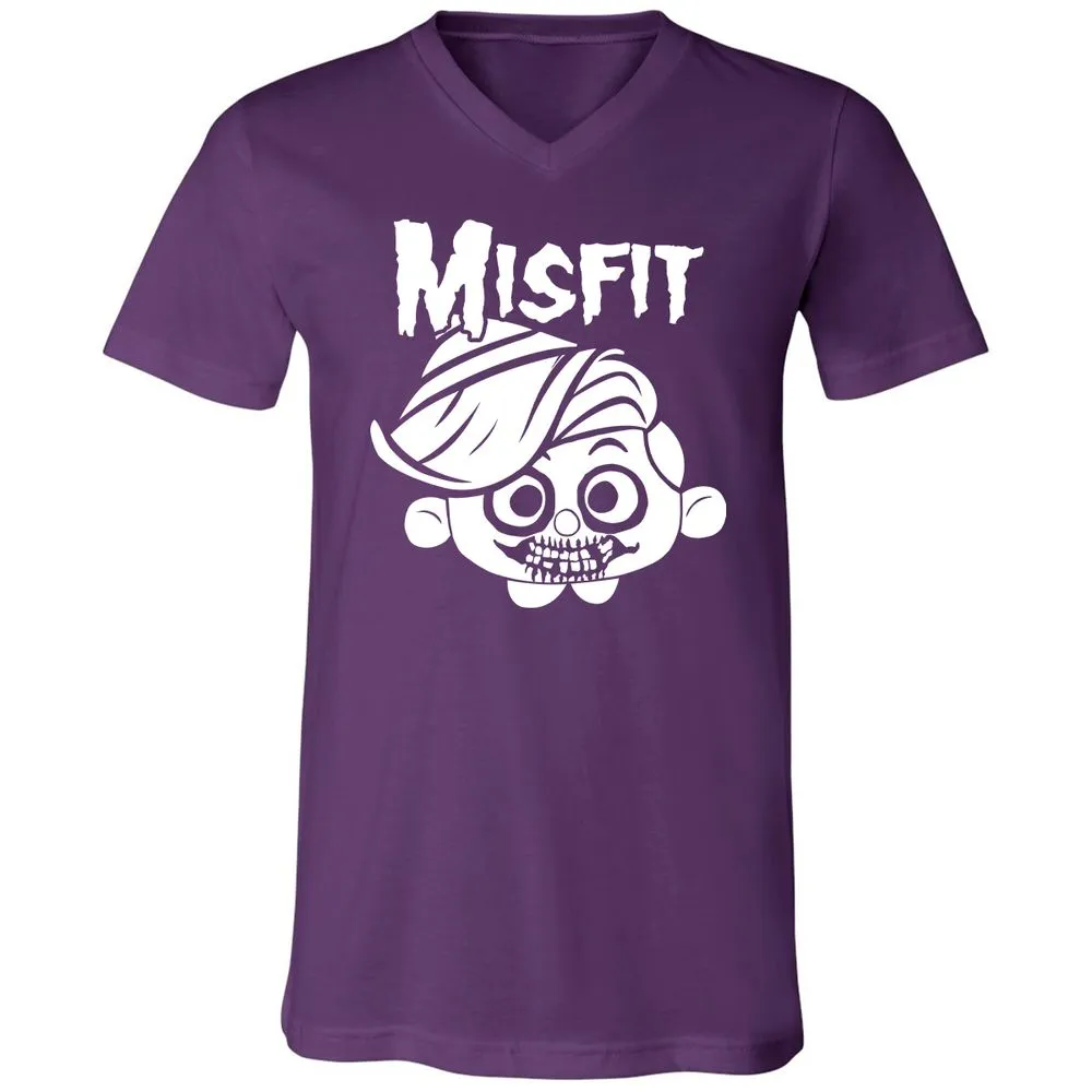 Unisex V-Neck T-Shirt - C7N4TVS4 - Team Purple - 9