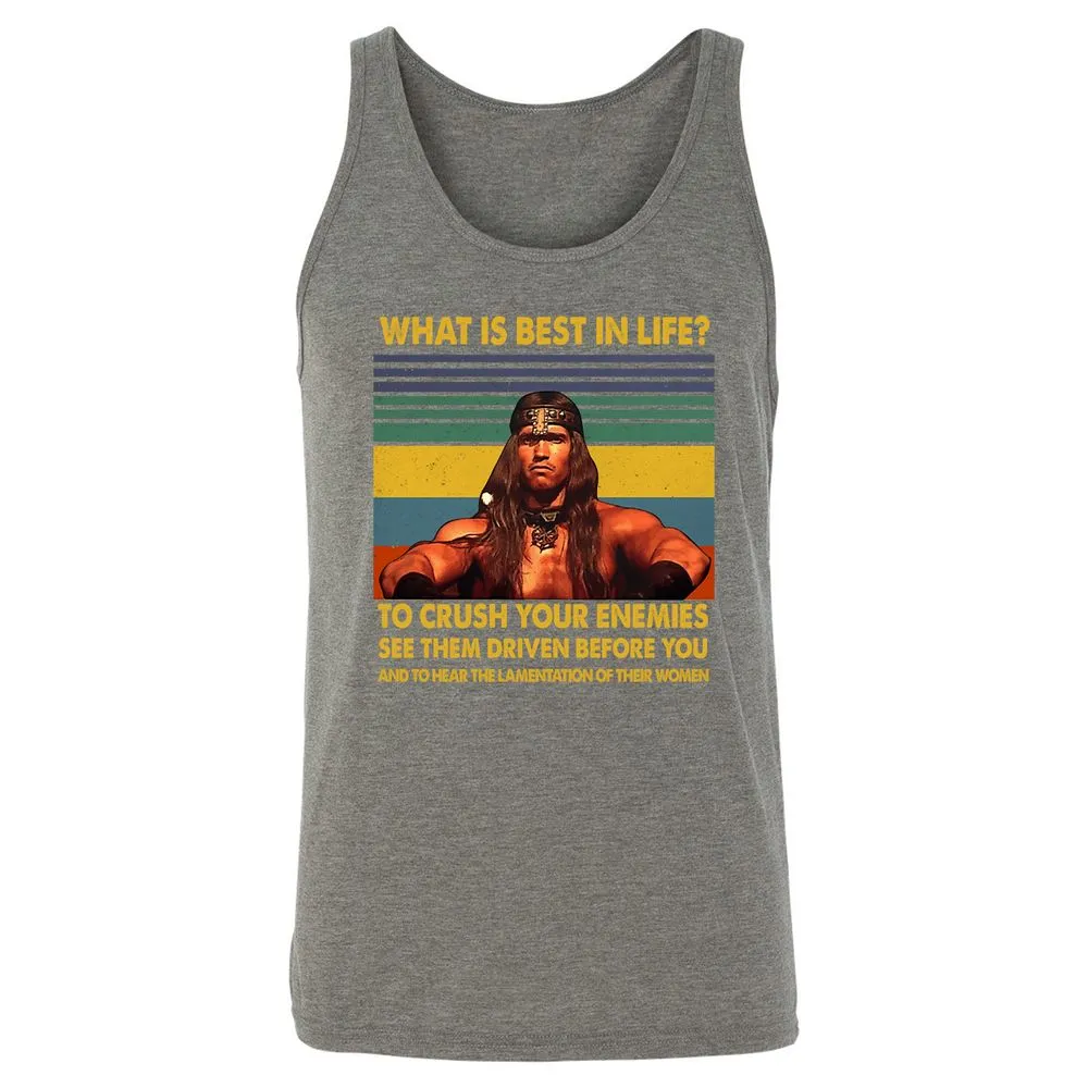 Unisex Jersey Tank - D4KB4YDR - Grey Triblend - 8