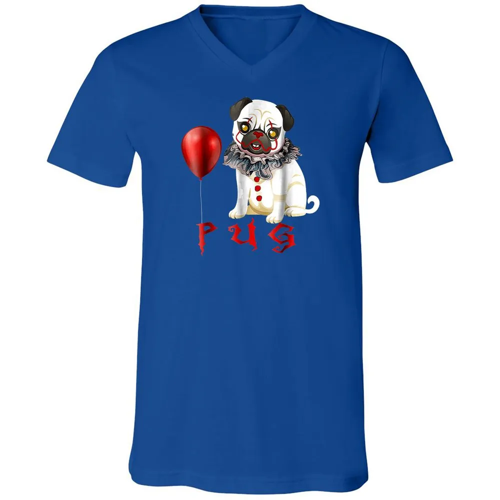 Unisex V-Neck T-Shirt - VYES7U3W - True Royal - 4