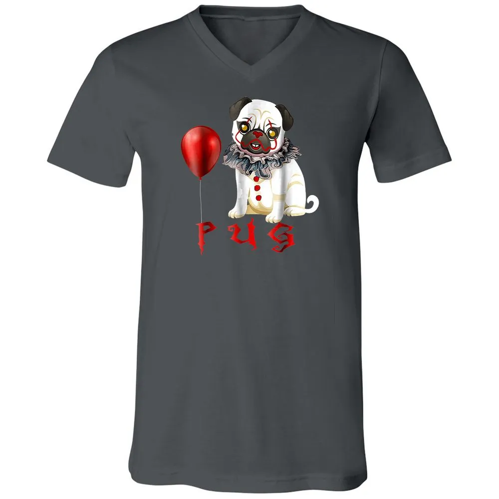 Unisex V-Neck T-Shirt - VYES7U3W - Asphalt - 12