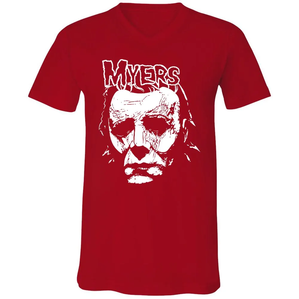 Unisex V-Neck T-Shirt - 5ZD1UXVM - Red - 3