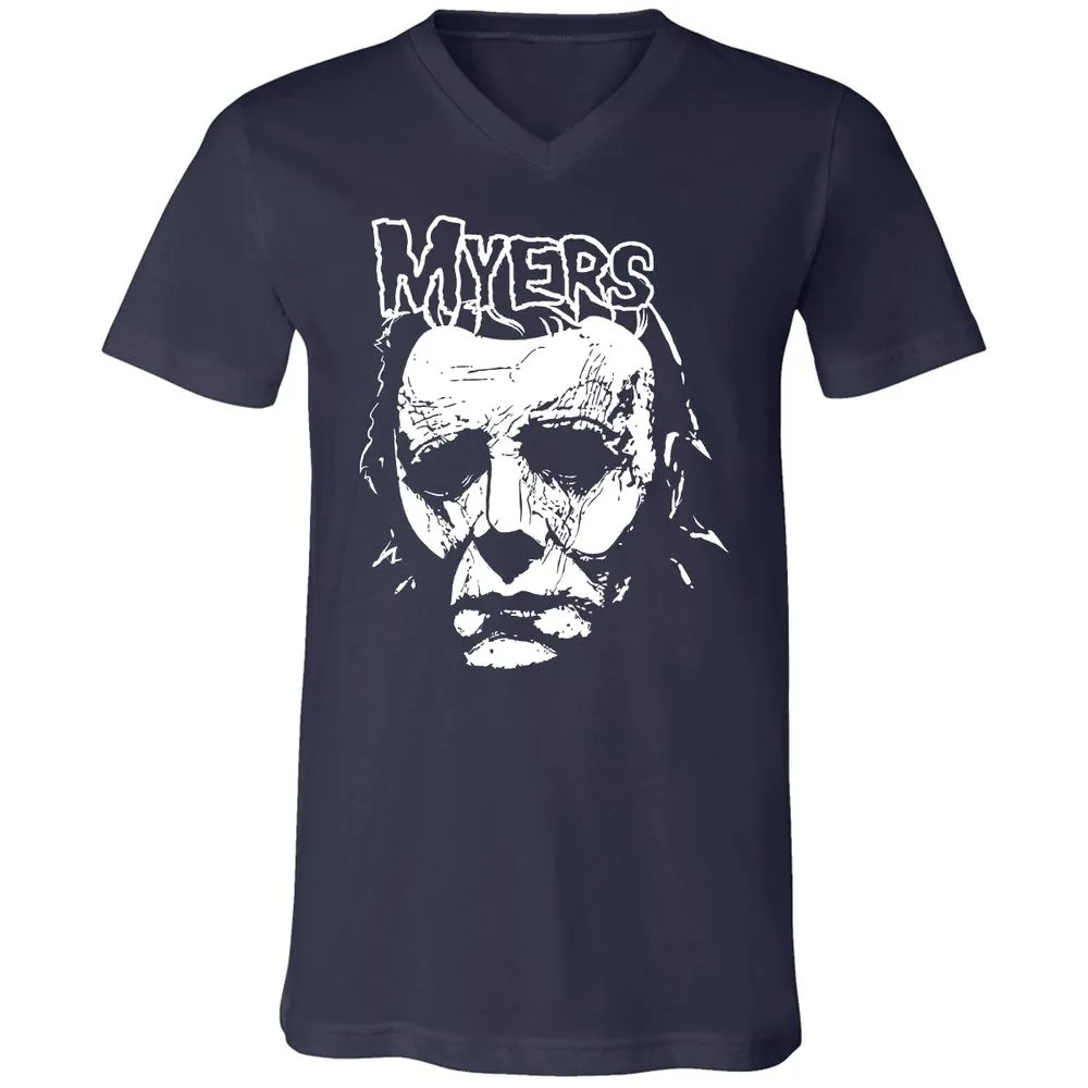 Unisex V-Neck T-Shirt - 5ZD1UXVM - Navy - 2