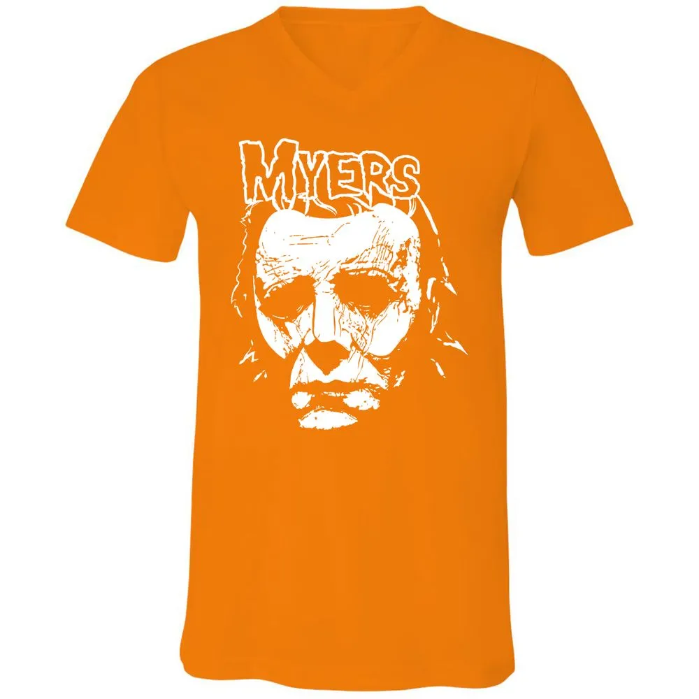Unisex V-Neck T-Shirt - 5ZD1UXVM - Orange - 11