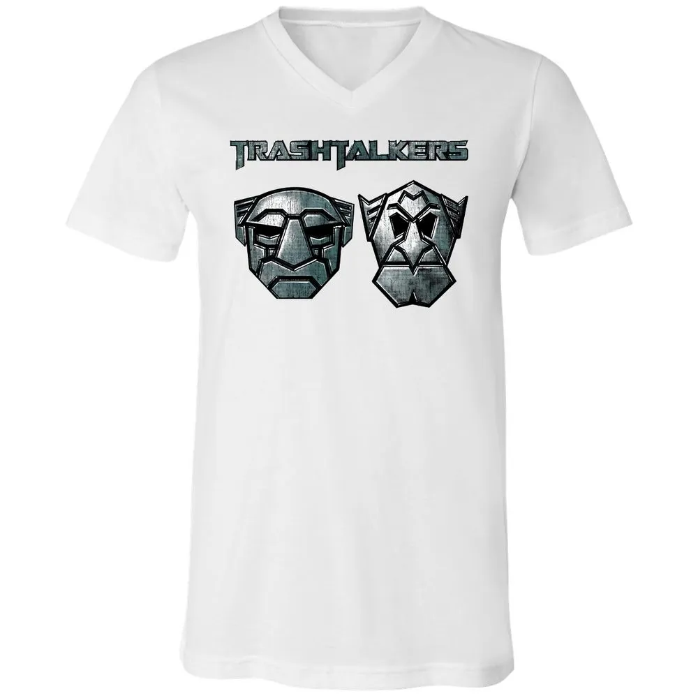 Unisex V-Neck T-Shirt - ANSRUJ11 - White - 5