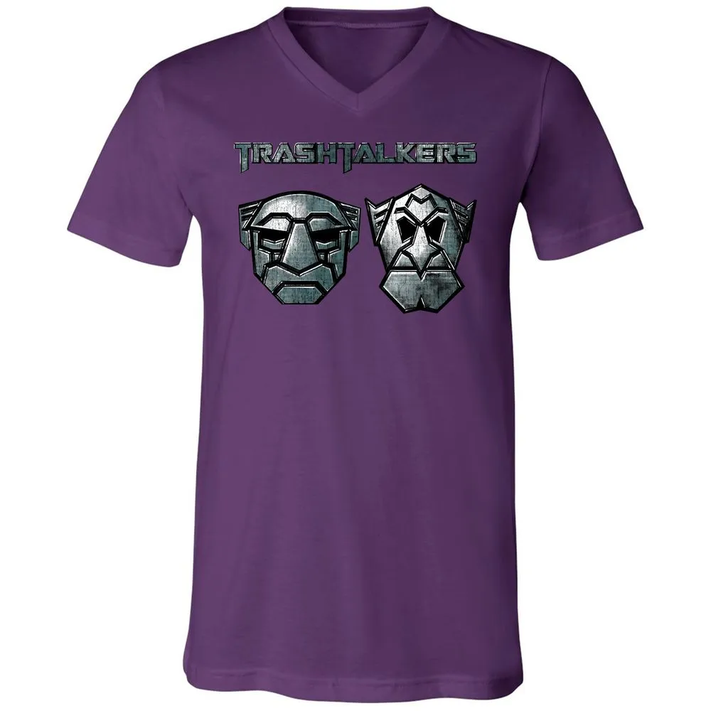 Unisex V-Neck T-Shirt - ANSRUJ11 - Team Purple - 9