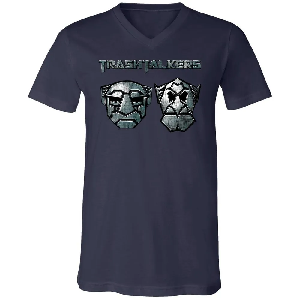 Unisex V-Neck T-Shirt - ANSRUJ11 - Navy - 2