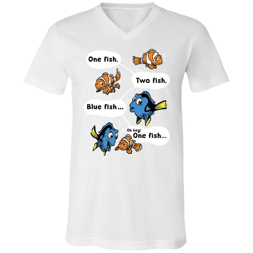 Unisex V-Neck T-Shirt - NQTXKSXD - White - 5