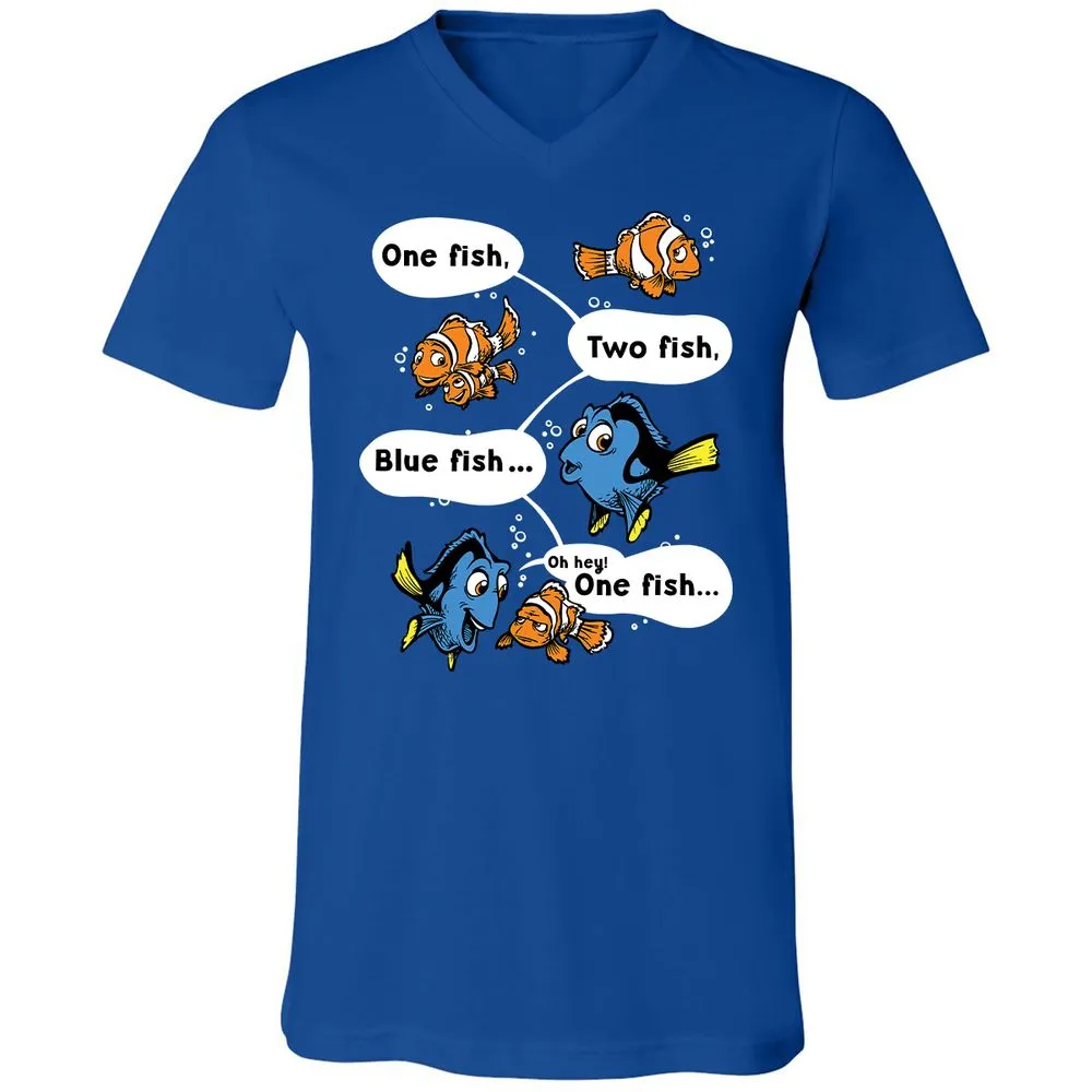Unisex V-Neck T-Shirt - NQTXKSXD - True Royal - 4
