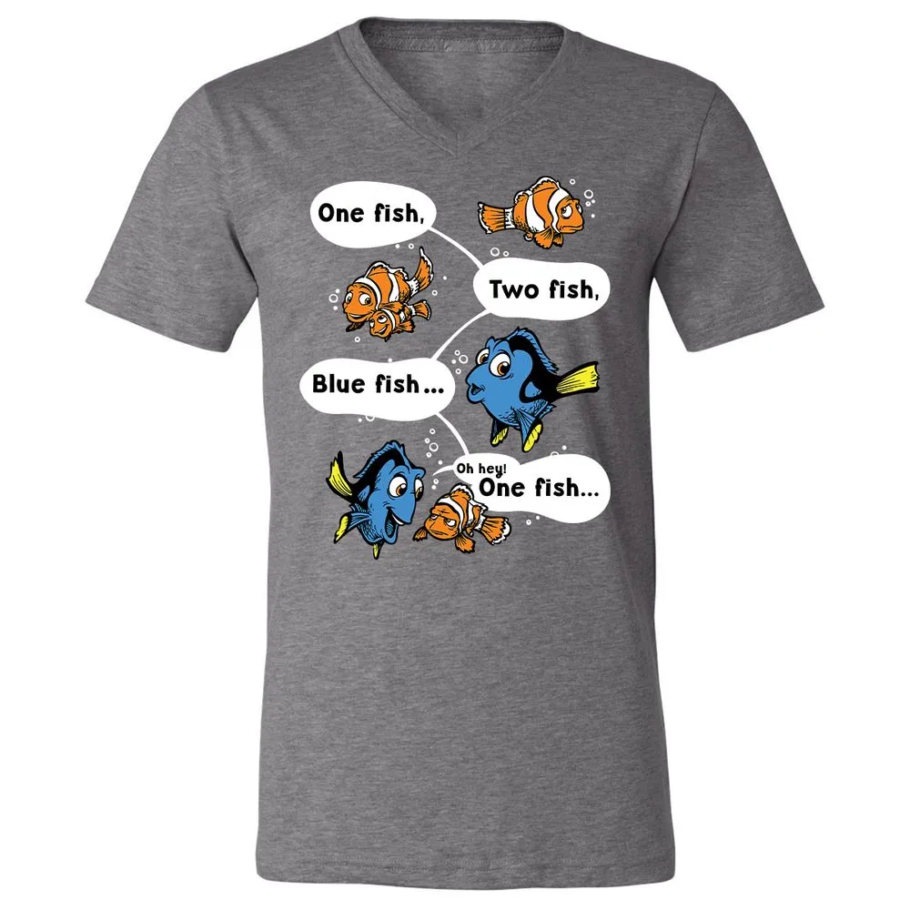 Unisex V-Neck T-Shirt - NQTXKSXD - Deep Heather - 13
