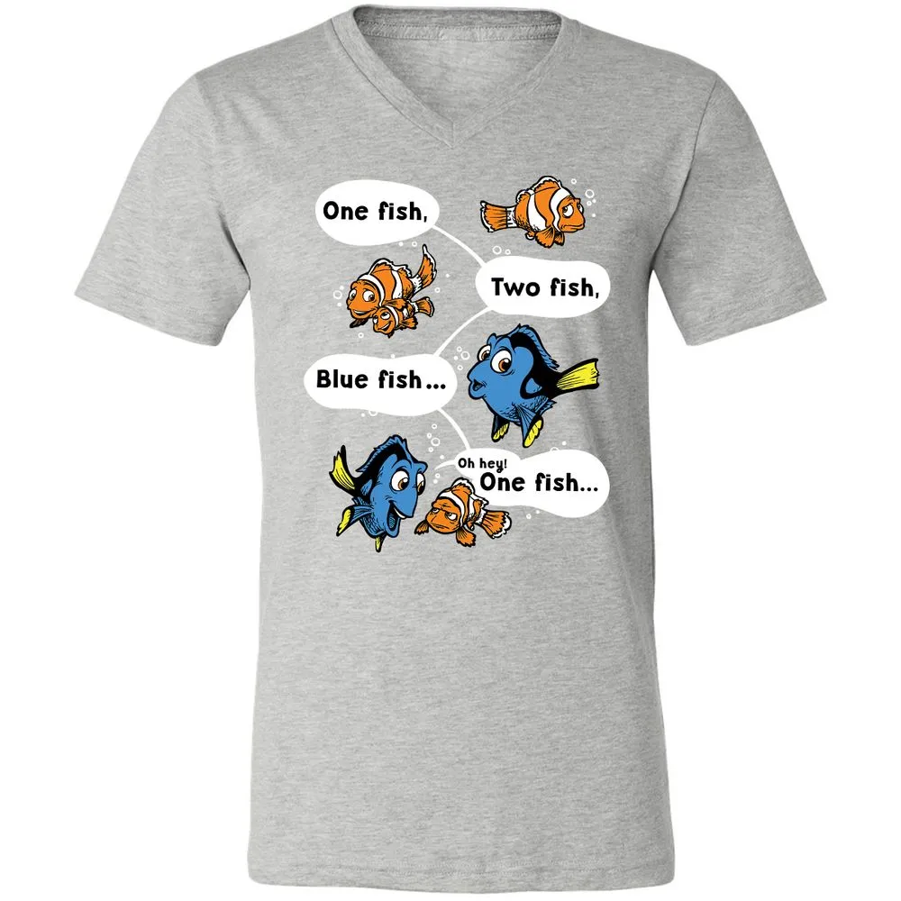 Unisex V-Neck T-Shirt - NQTXKSXD - Athletic Heather - 7