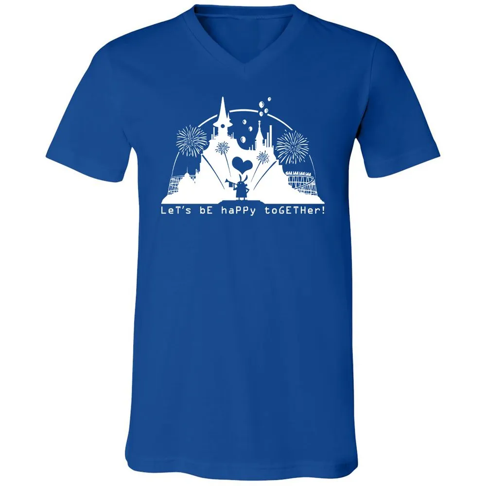 Unisex V-Neck T-Shirt - LAQ3359G - True Royal - 4