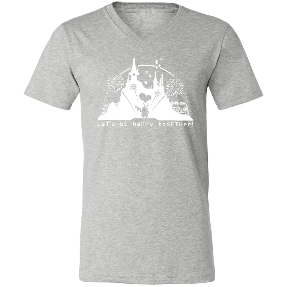 Unisex V-Neck T-Shirt - LAQ3359G - Athletic Heather - 7