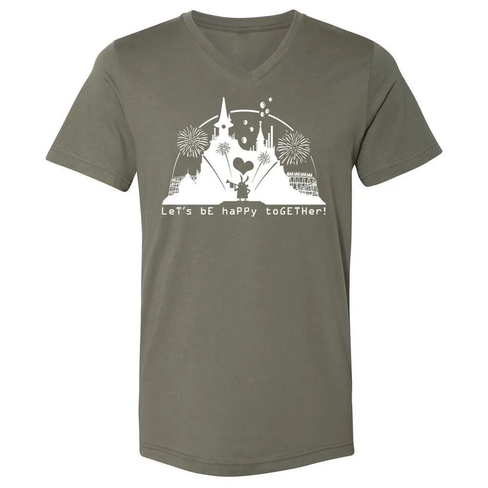 Unisex V-Neck T-Shirt - LAQ3359G - Military Green - 10