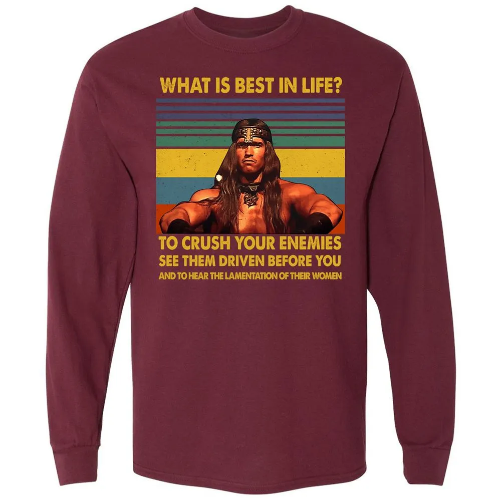 Long Sleeve T-Shirt - 2NCDYFV6 - Maroon - 11