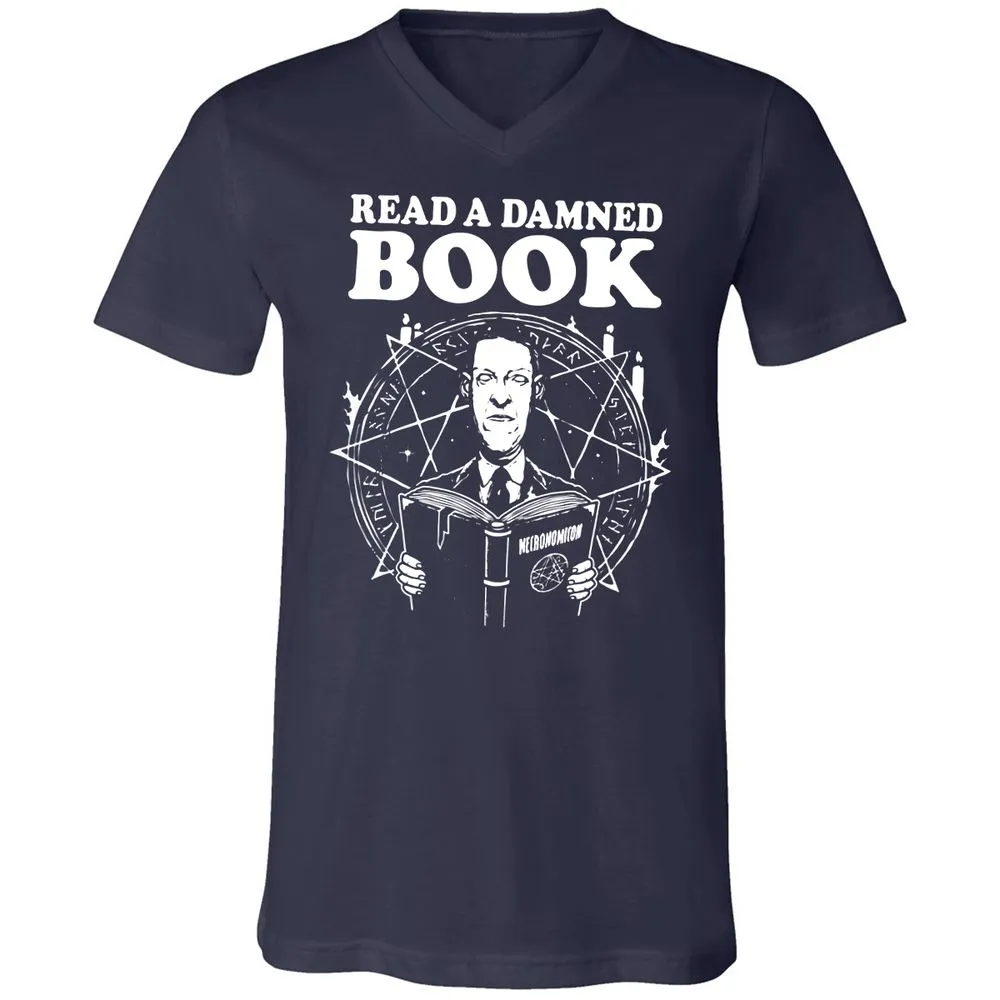 Unisex V-Neck T-Shirt - 1983VH92 - Navy - 2