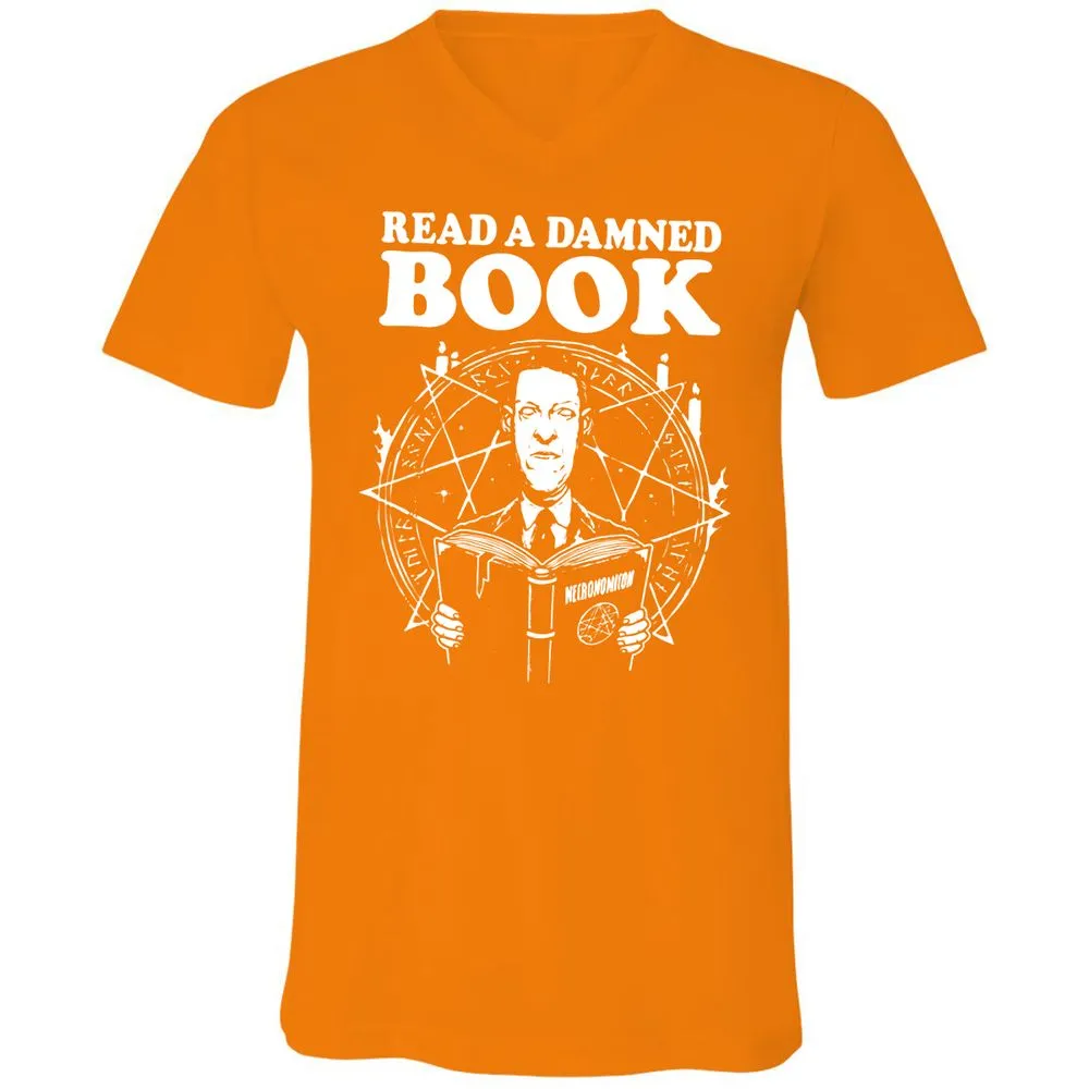 Unisex V-Neck T-Shirt - 1983VH92 - Orange - 11