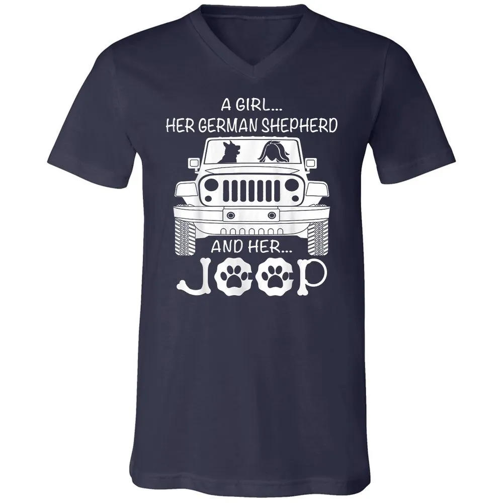 Unisex V-Neck T-Shirt - FRBZ83GP - Navy - 2
