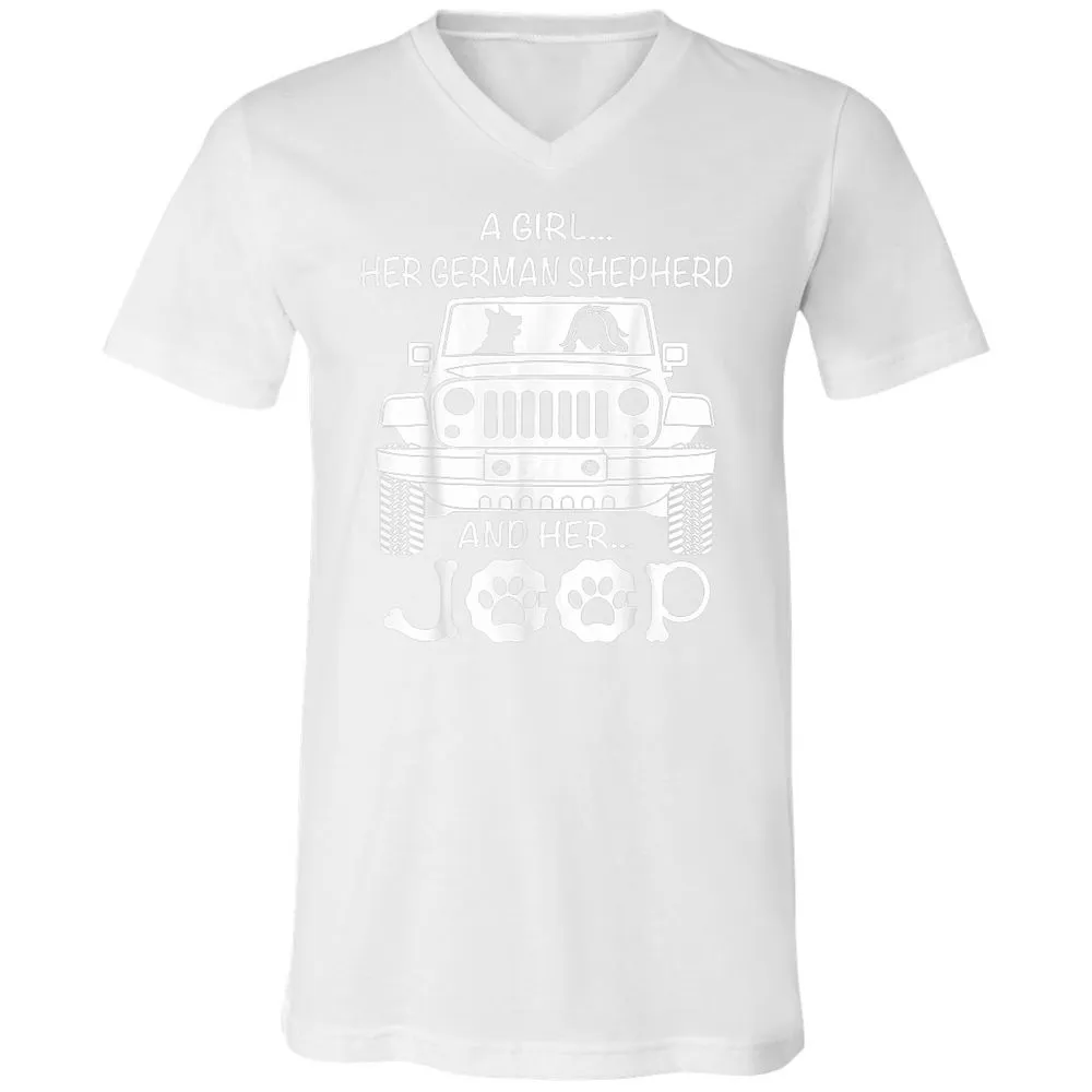 Unisex V-Neck T-Shirt - FRBZ83GP - White - 5
