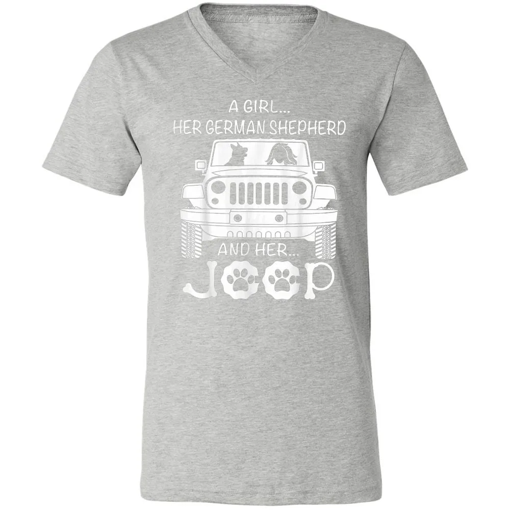 Unisex V-Neck T-Shirt - FRBZ83GP - Athletic Heather - 7