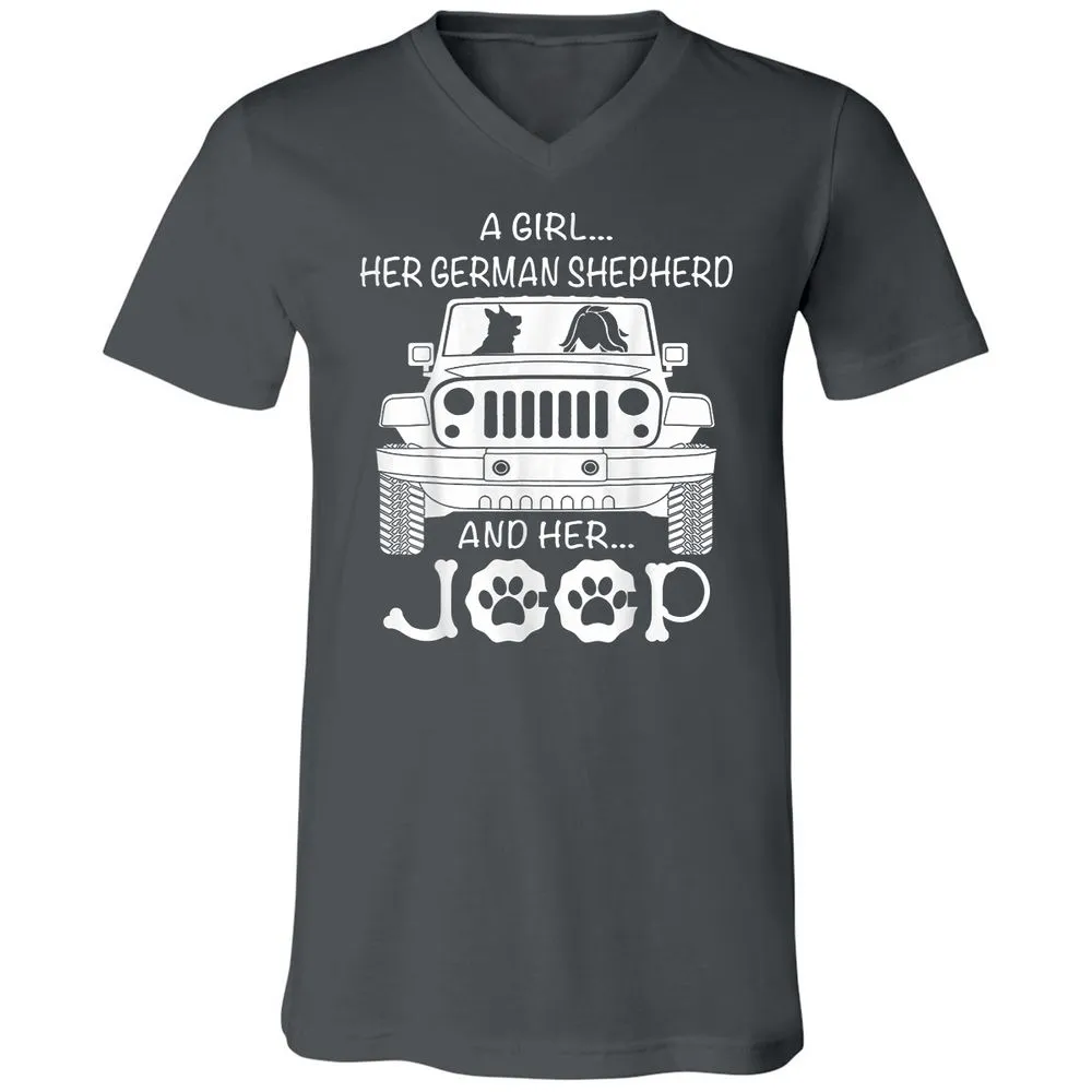 Unisex V-Neck T-Shirt - FRBZ83GP - Asphalt - 12