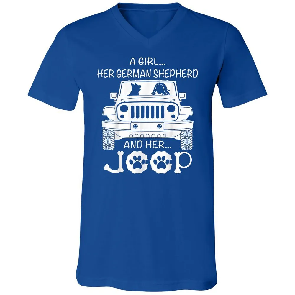 Unisex V-Neck T-Shirt - FRBZ83GP - True Royal - 4