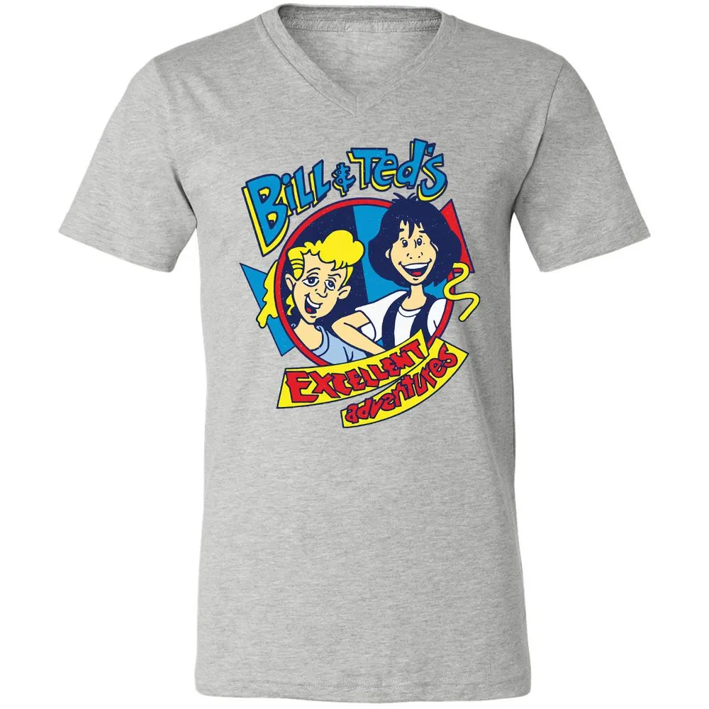 Unisex V-Neck T-Shirt - LUBQJY6S - Athletic Heather - 7