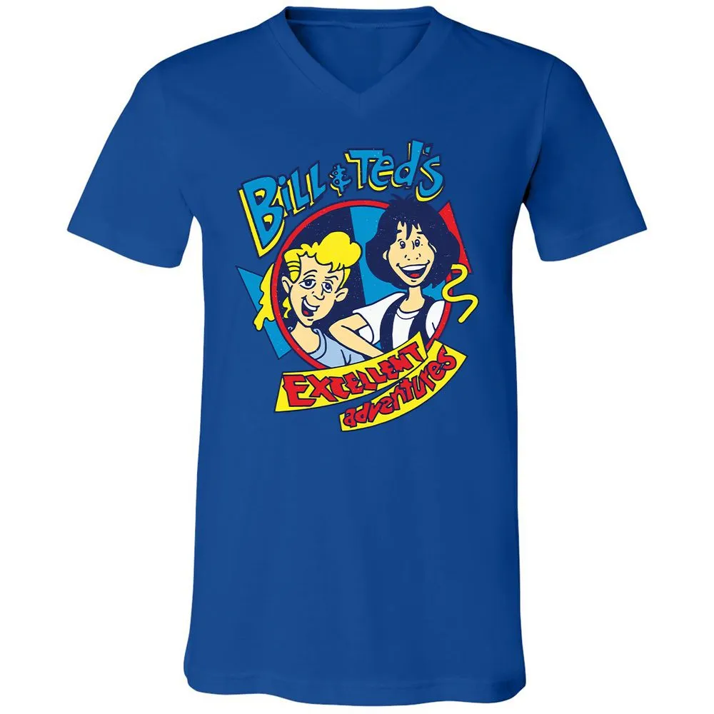 Unisex V-Neck T-Shirt - LUBQJY6S - True Royal - 4