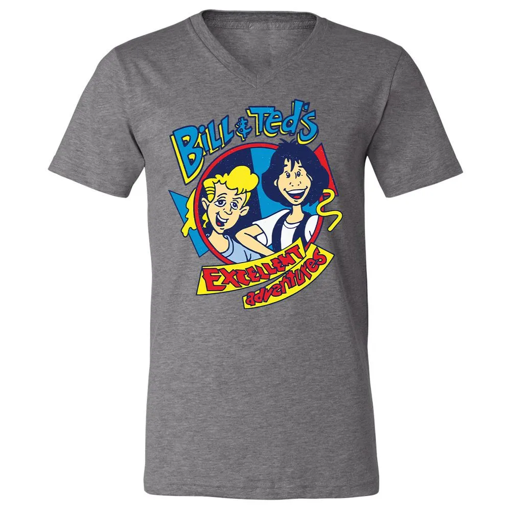 Unisex V-Neck T-Shirt - LUBQJY6S - Deep Heather - 13