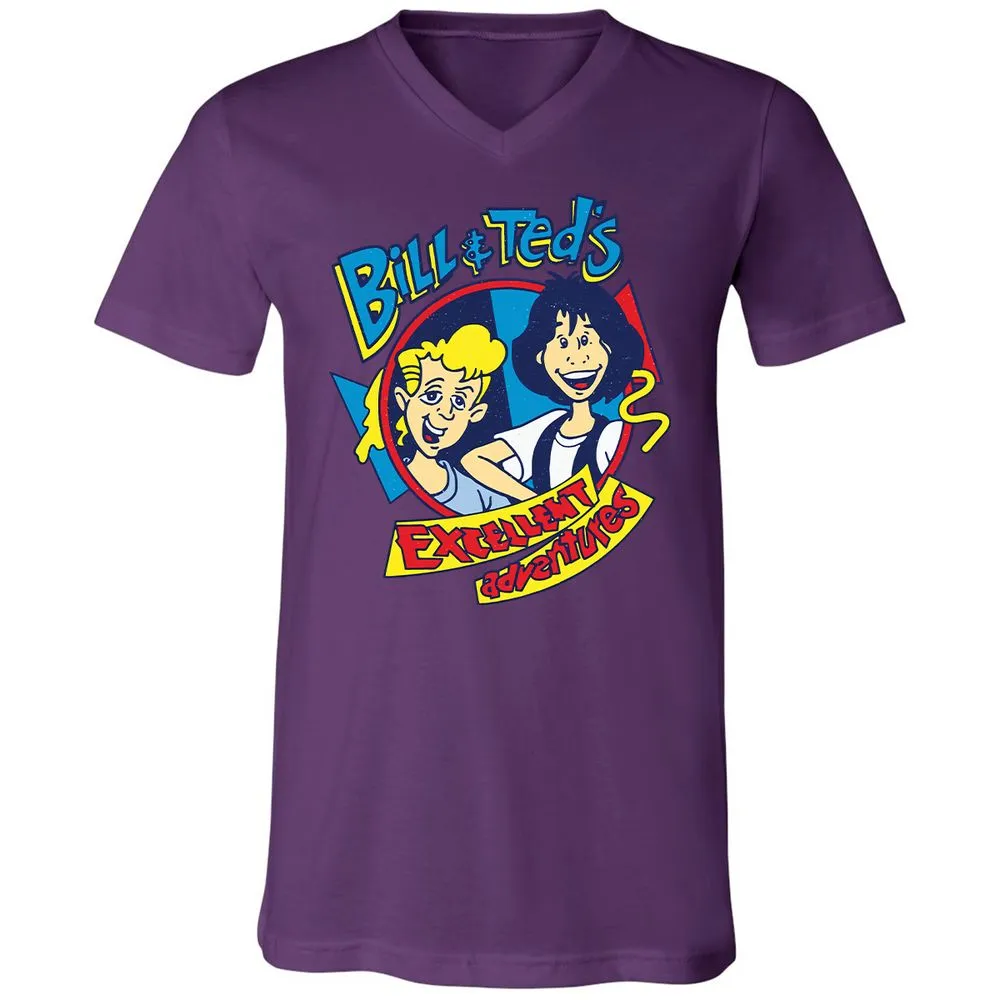 Unisex V-Neck T-Shirt - LUBQJY6S - Team Purple - 9
