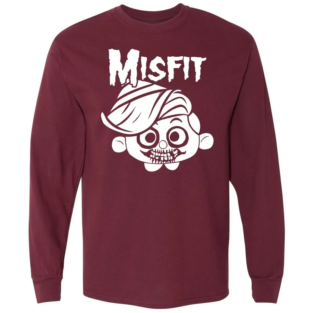 Long Sleeve T-Shirt - CKY2H4NH - Maroon - 11
