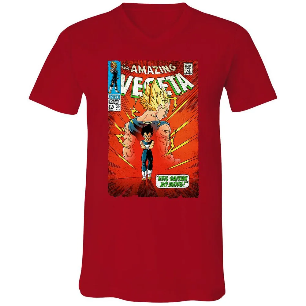 Unisex V-Neck T-Shirt - EADN7WRR - Red - 3