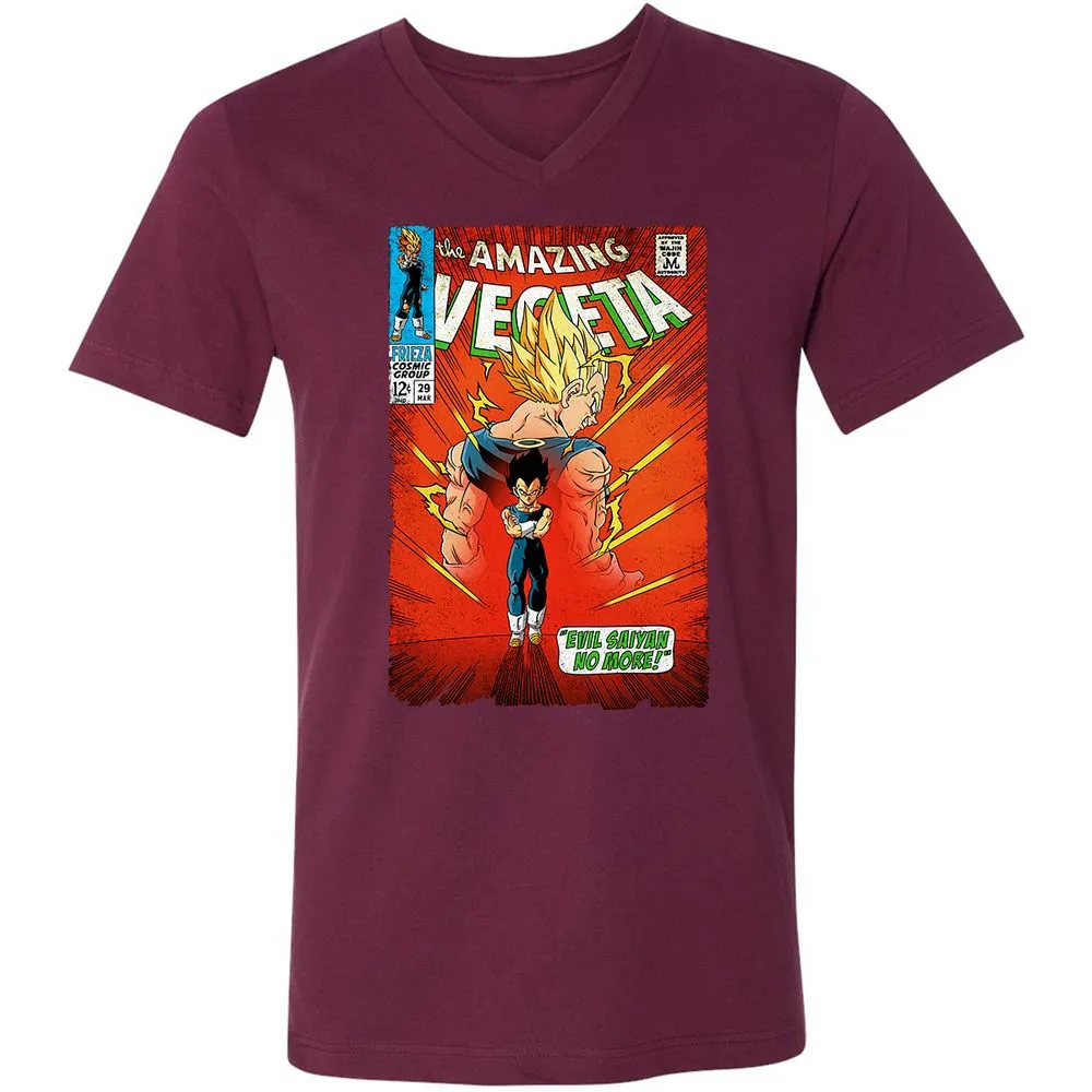 Unisex V-Neck T-Shirt - EADN7WRR - Maroon - 6