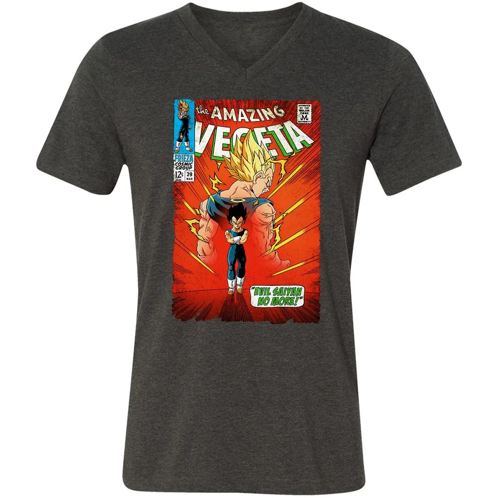 Unisex V-Neck T-Shirt - EADN7WRR - Dark Grey Heather - 8