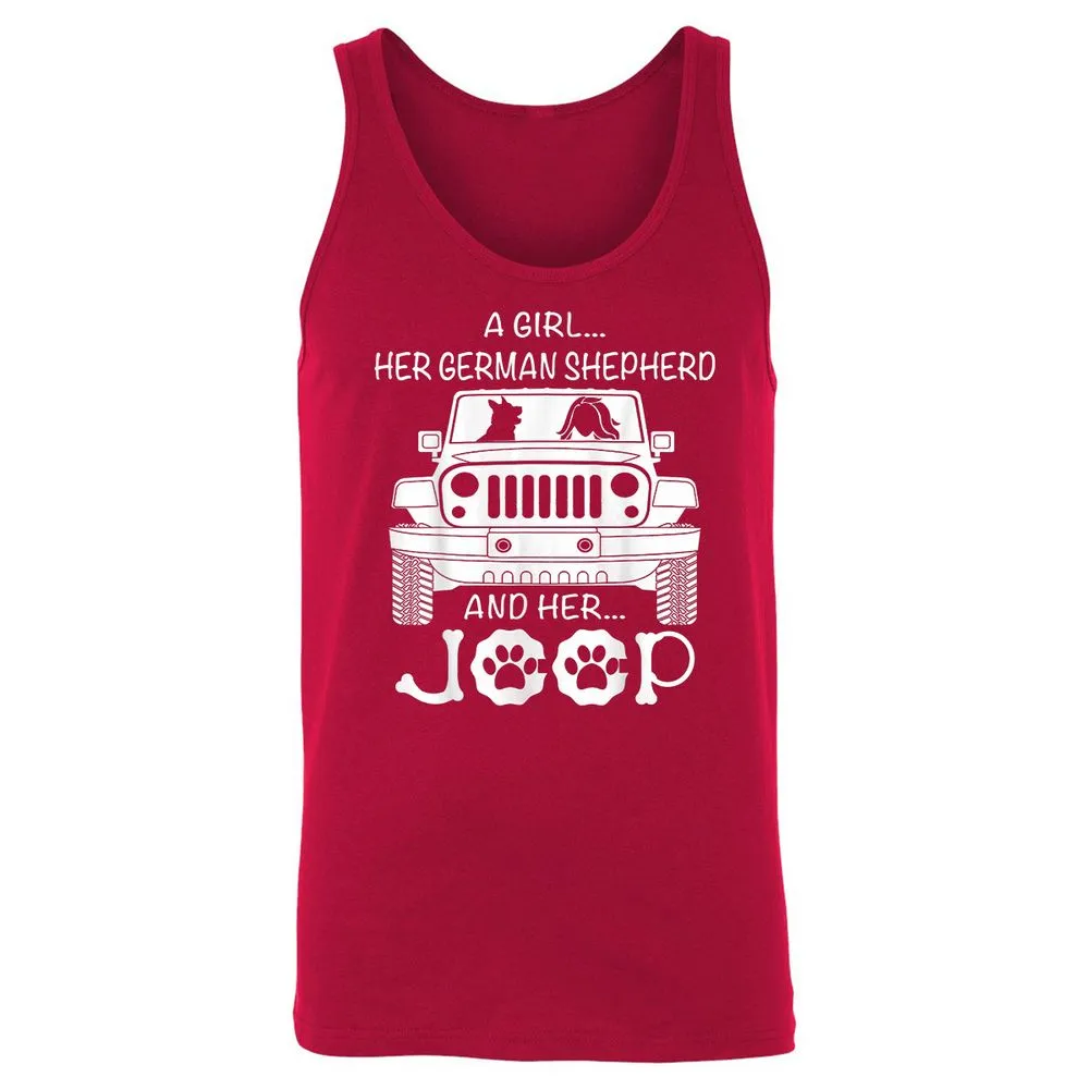 Unisex Jersey Tank - UAWYH527 - Red - 11