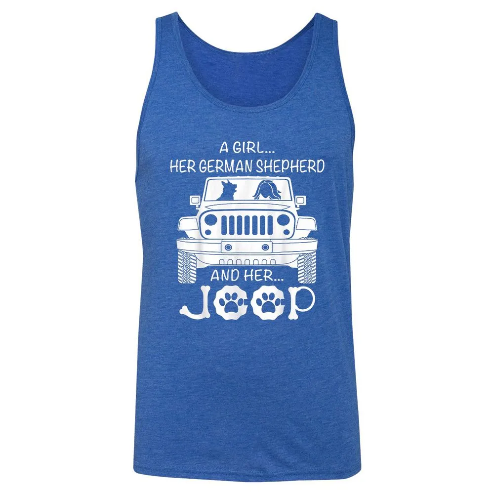 Unisex Jersey Tank - UAWYH527 - True Royal Triblend - 12