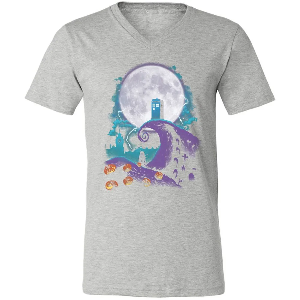 Unisex V-Neck T-Shirt - U8KQULJQ - Athletic Heather - 7